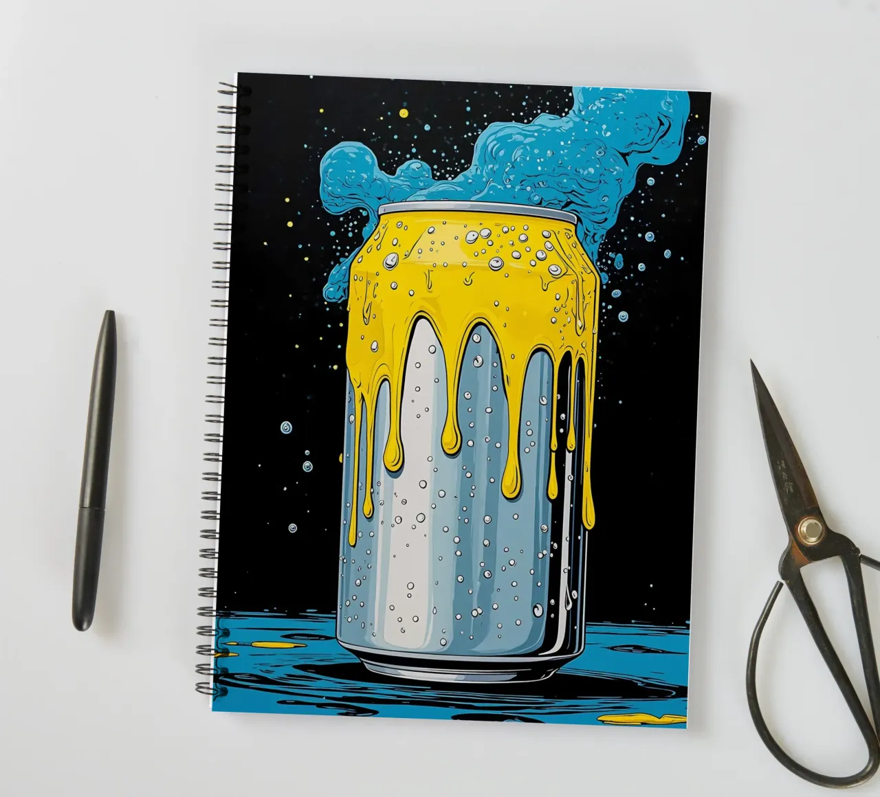 Soda Can - Pop Art spiral notebook by ColorCrash Gallery