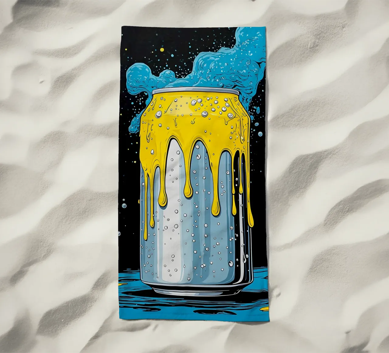 Lattina di soda - Pop Art telo mare da ColorCrash Gallery