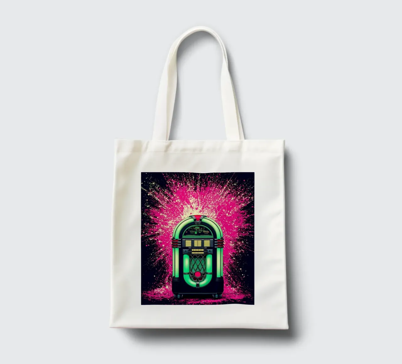 Retro Jukebox - Pop Art tote bag by ColorCrash Gallery