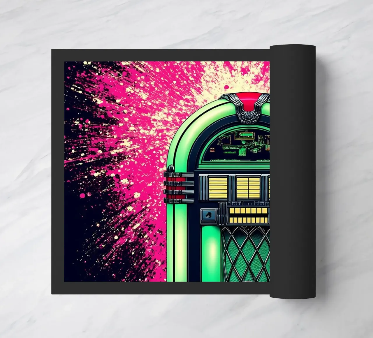 Jukebox retrò - Pop Art zerbino da ColorCrash Gallery