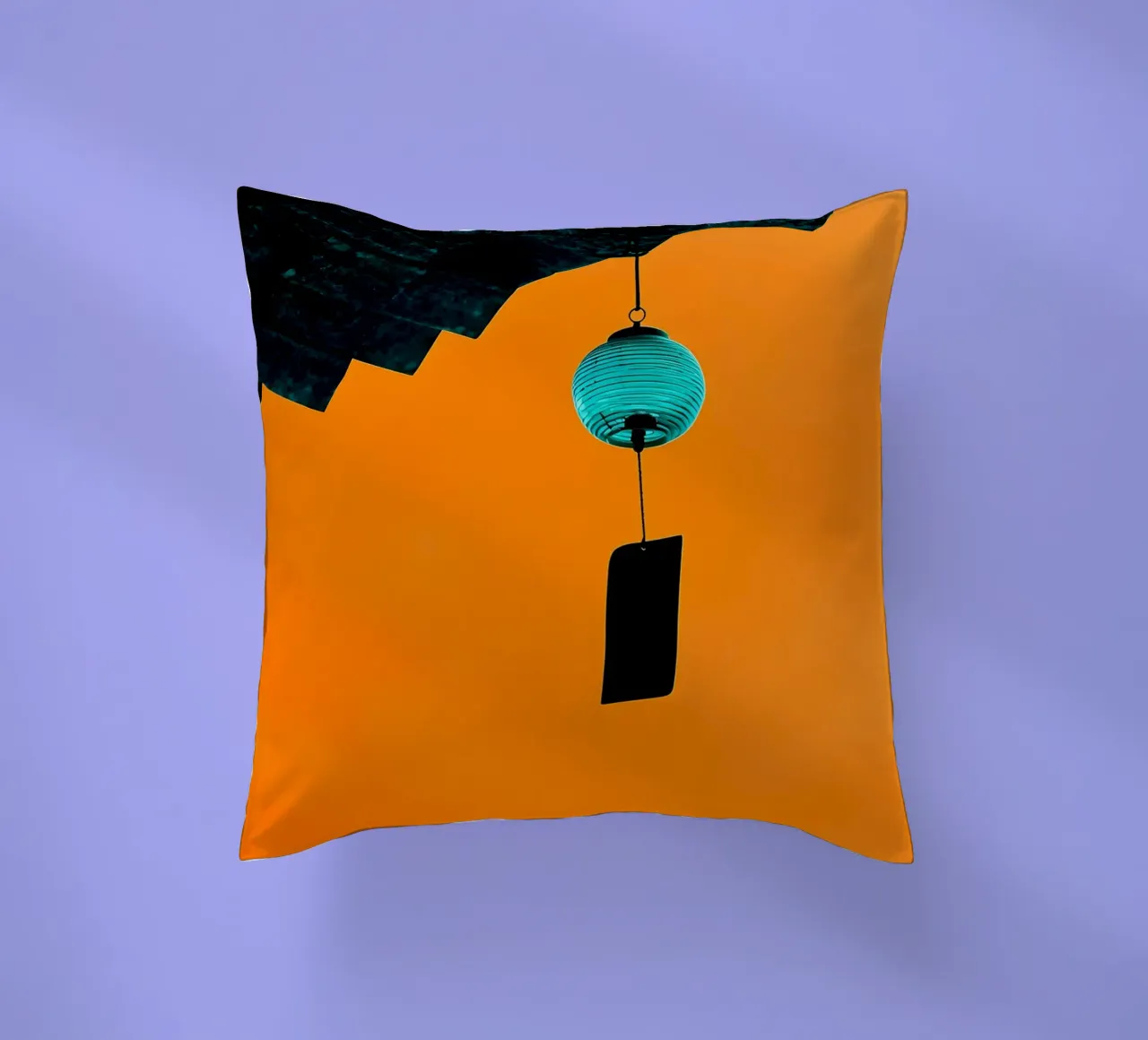 Campana a vento appesa - Pop Art cuscino da ColorCrash Gallery