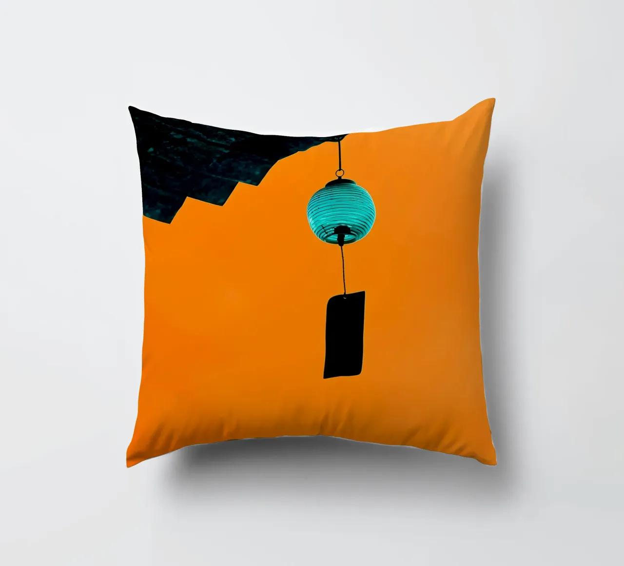 Campana a vento appesa - Pop Art cuscino da ColorCrash Gallery