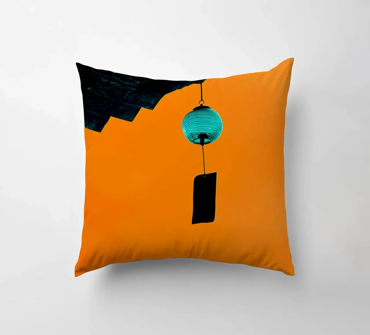 Campana a vento appesa - Pop Art cuscino da ColorCrash Gallery