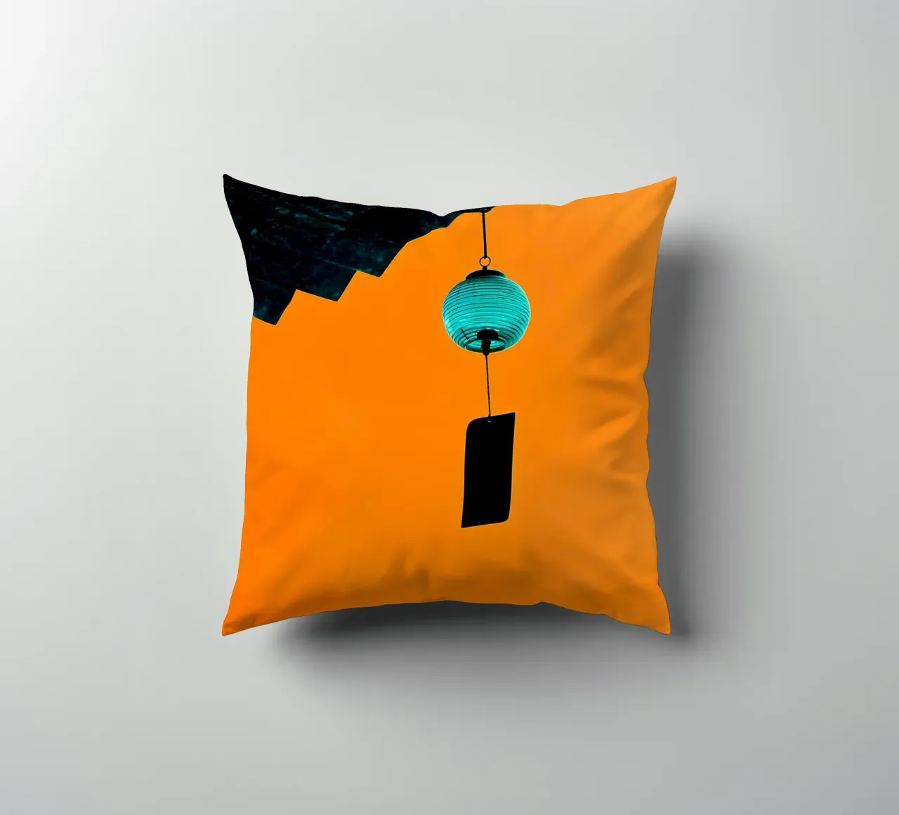 Campana a vento appesa - Pop Art cuscino da ColorCrash Gallery