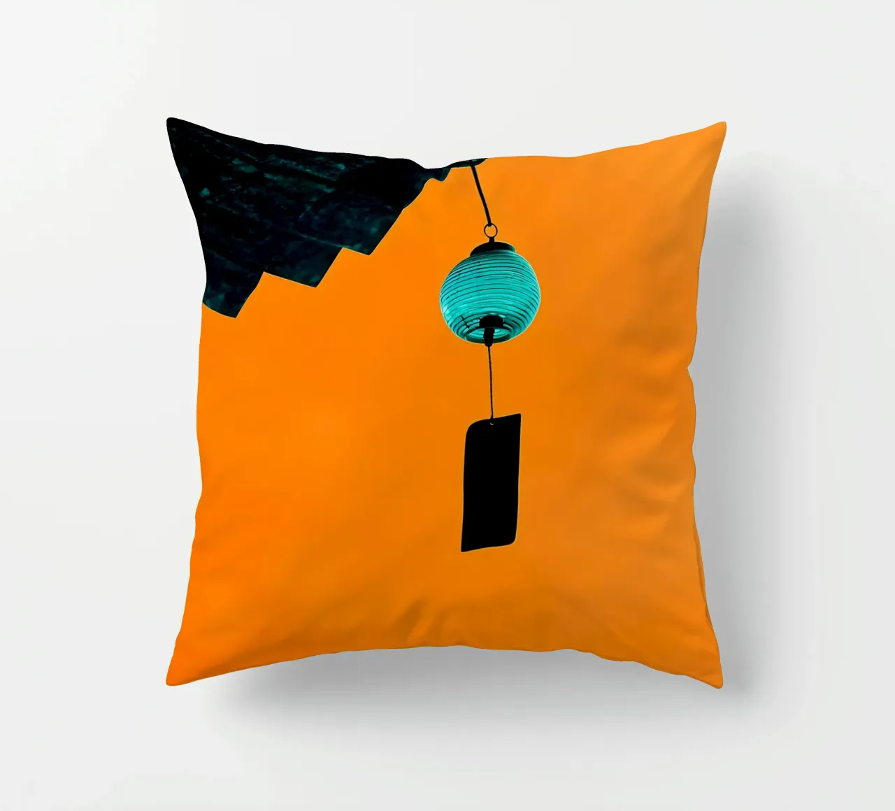 Campana a vento appesa - Pop Art cuscino da ColorCrash Gallery