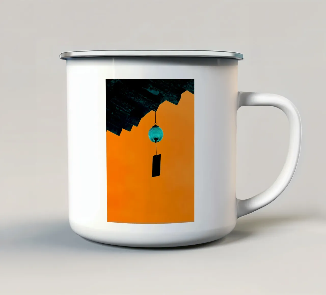 Campana a vento appesa - Pop Art tazza in smalto da ColorCrash Gallery
