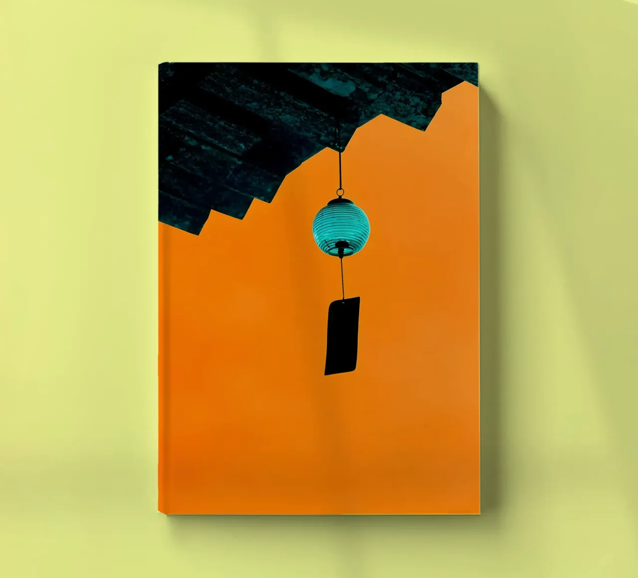 Hanging Wind Chime - Pop Art notebook by ColorCrash Gallery