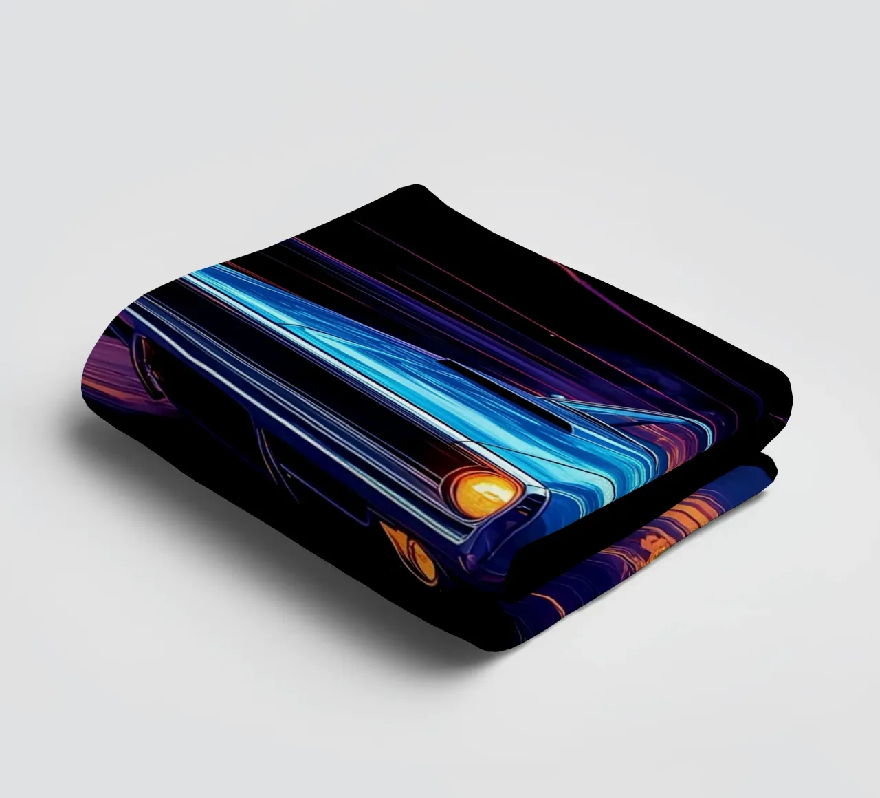 Auto muscolare retrò - Pop Art asciugamano da bagno da ColorCrash Gallery