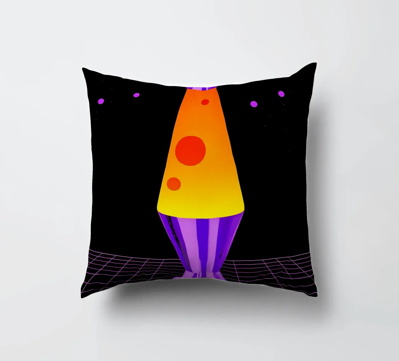 Lampada Lava - Pop Art cuscino da ColorCrash Gallery