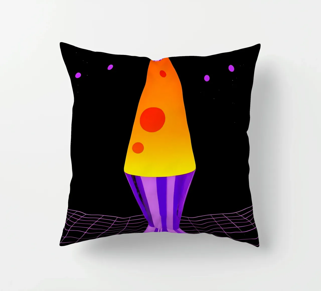 Lampada Lava - Pop Art cuscino da ColorCrash Gallery
