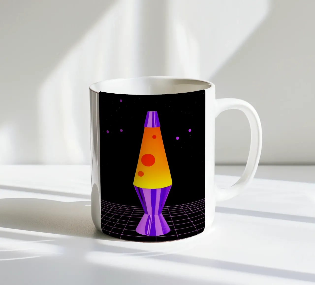 Lampada Lava - Pop Art tazza in ceramica da ColorCrash Gallery