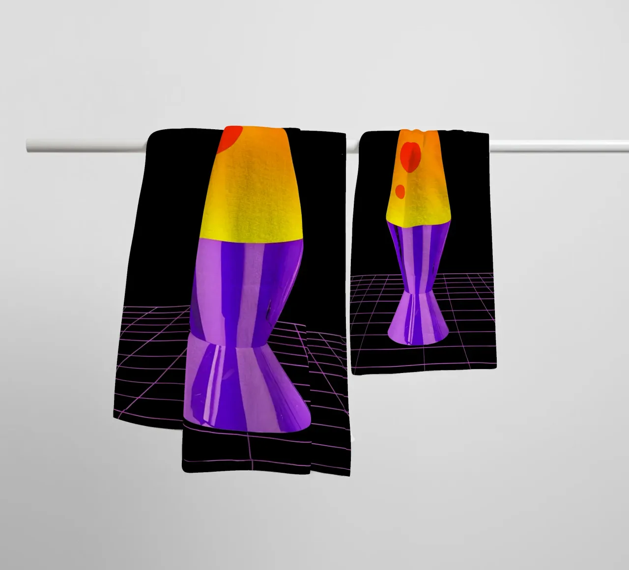Lampada Lava - Pop Art asciugamano da bagno da ColorCrash Gallery