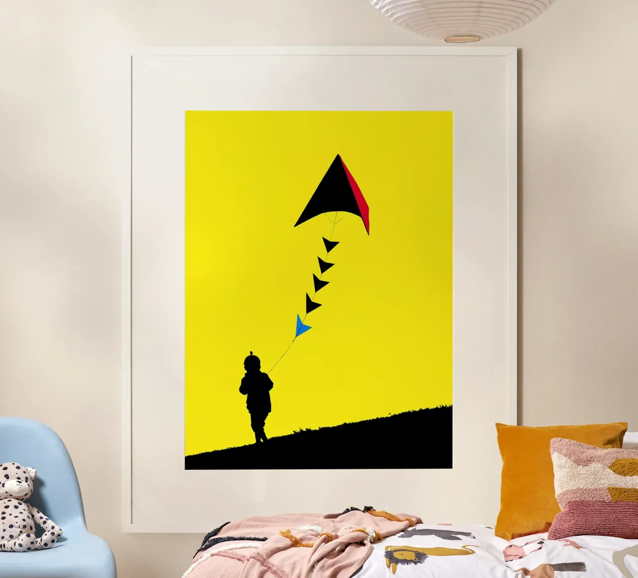 Kind mit Drachen - Pop Art Hahnemühle von ColorCrash Gallery
