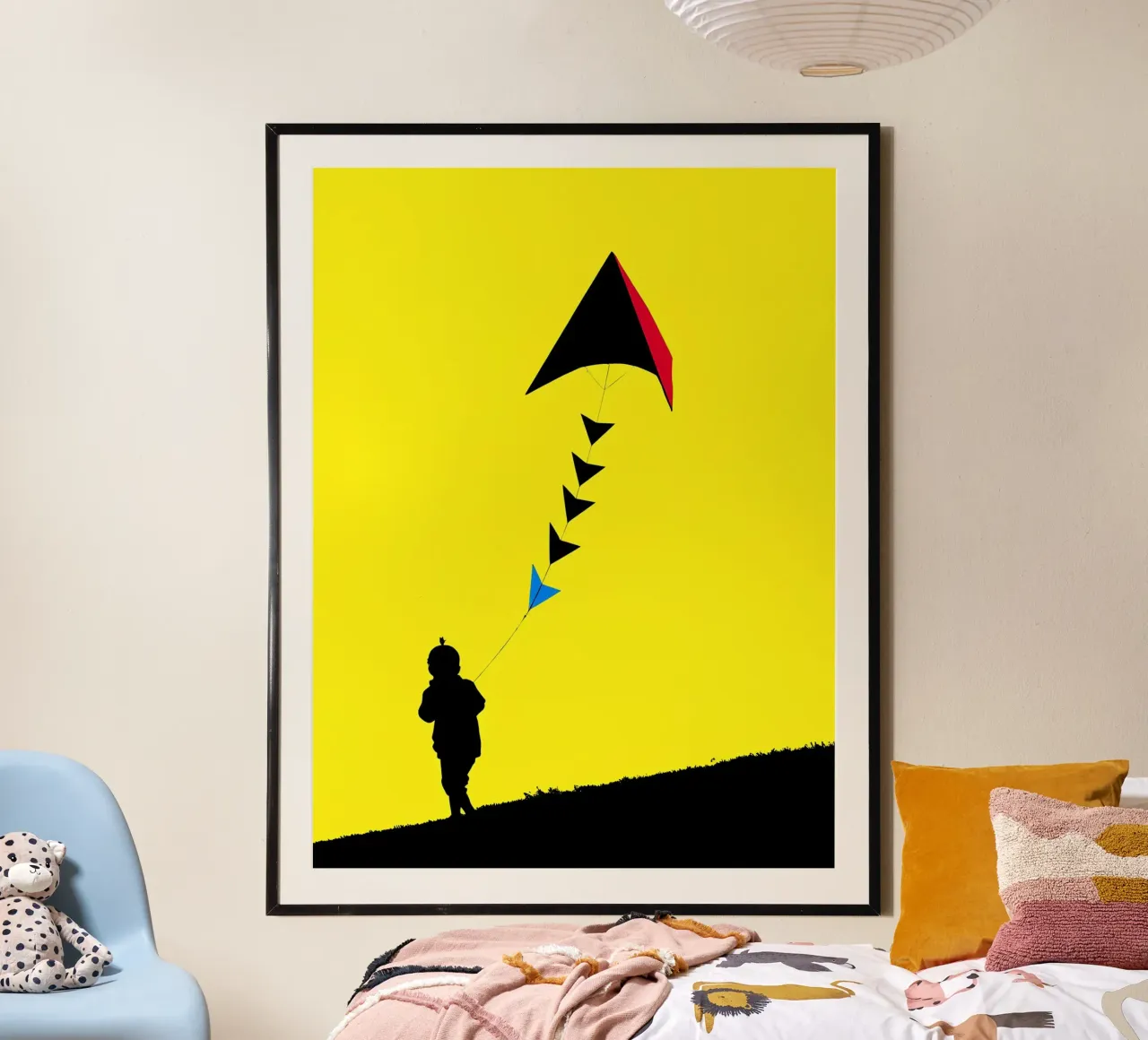 Kind mit Drachen - Pop Art Hahnemühle von ColorCrash Gallery