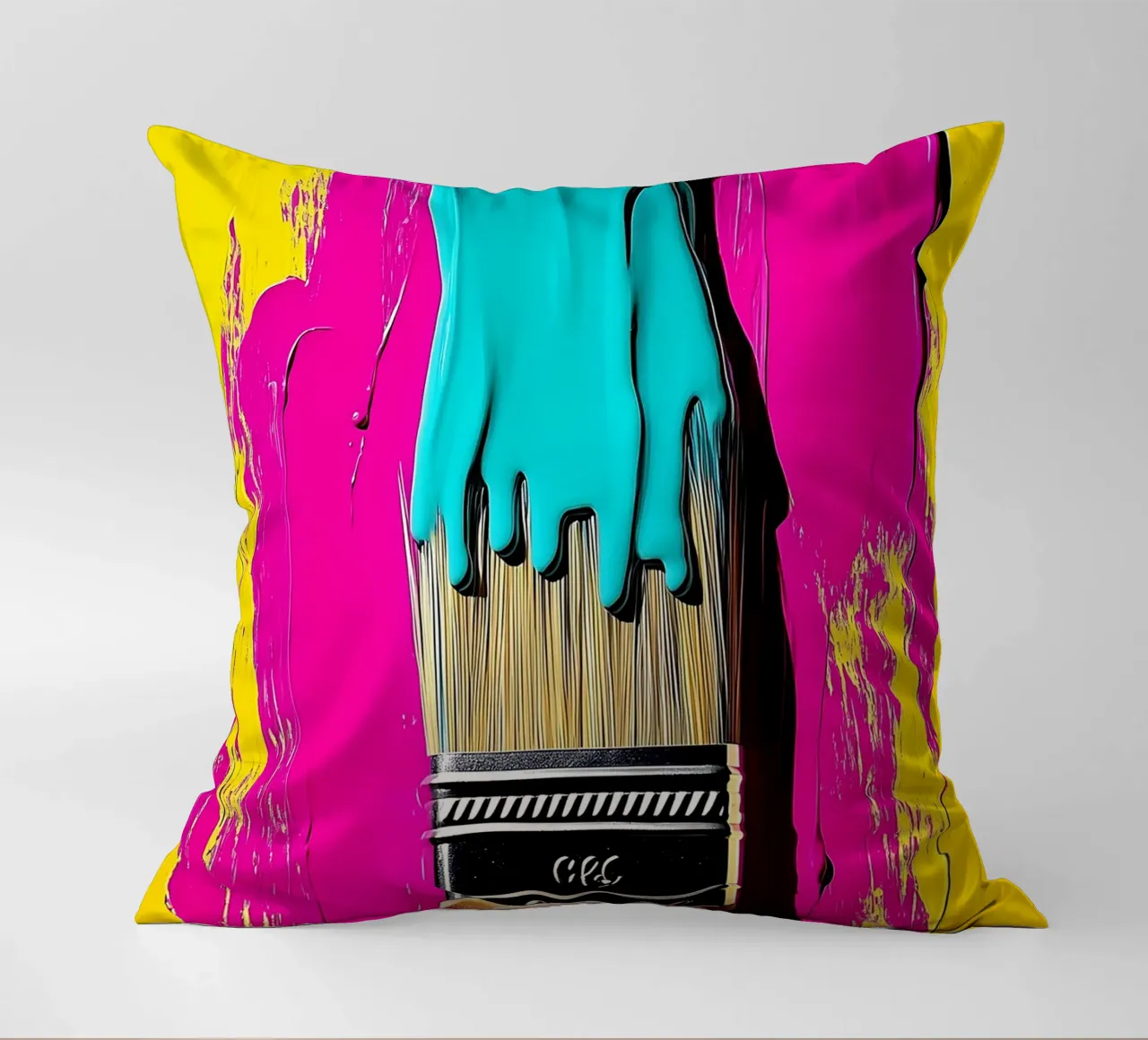 Pennello - Pop Art cuscino da ColorCrash Gallery