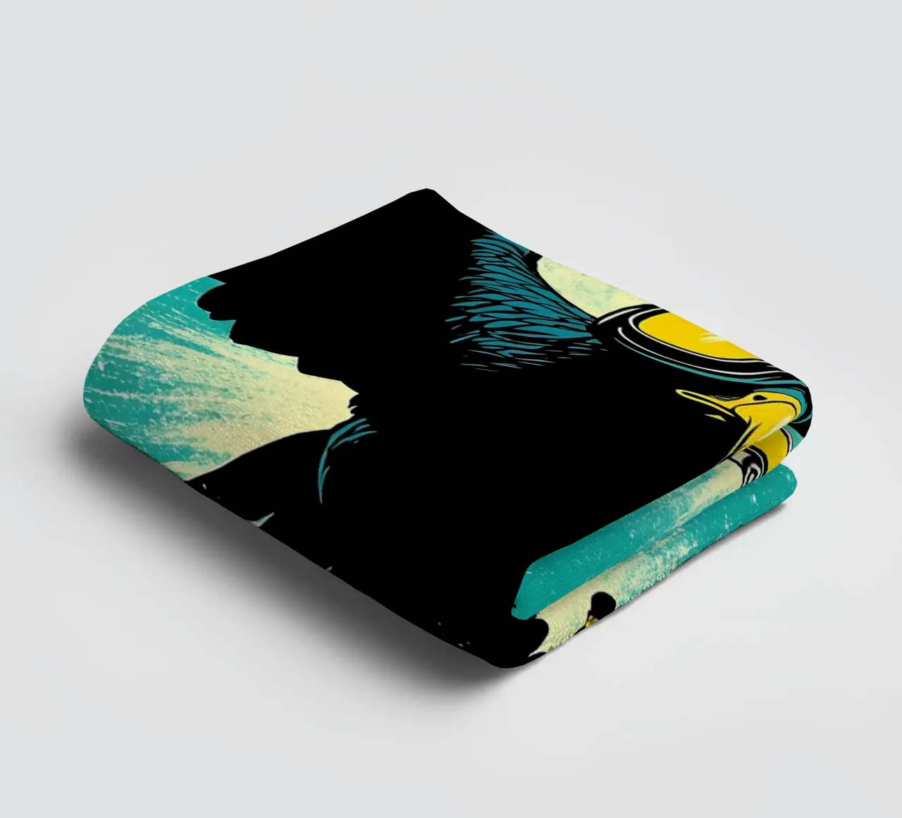 Falco con occhiali - Pop Art asciugamano da bagno da ColorCrash Gallery