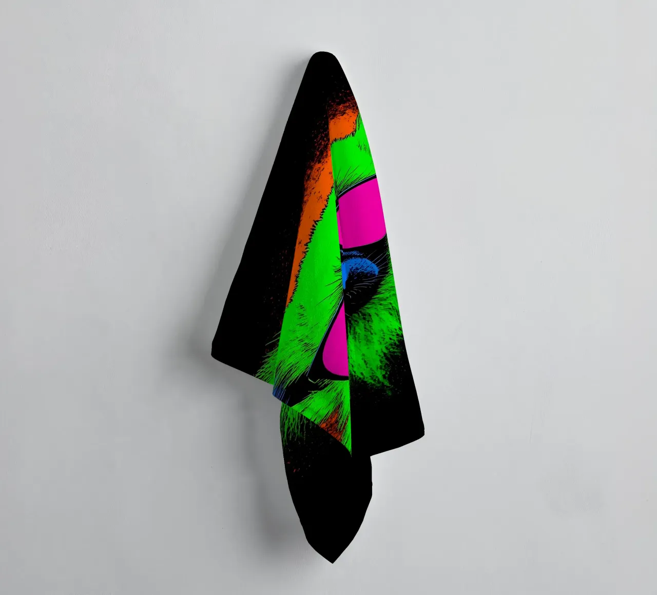 Scimmia con occhiali da sole - Pop Art asciugamano da bagno da ColorCrash Gallery