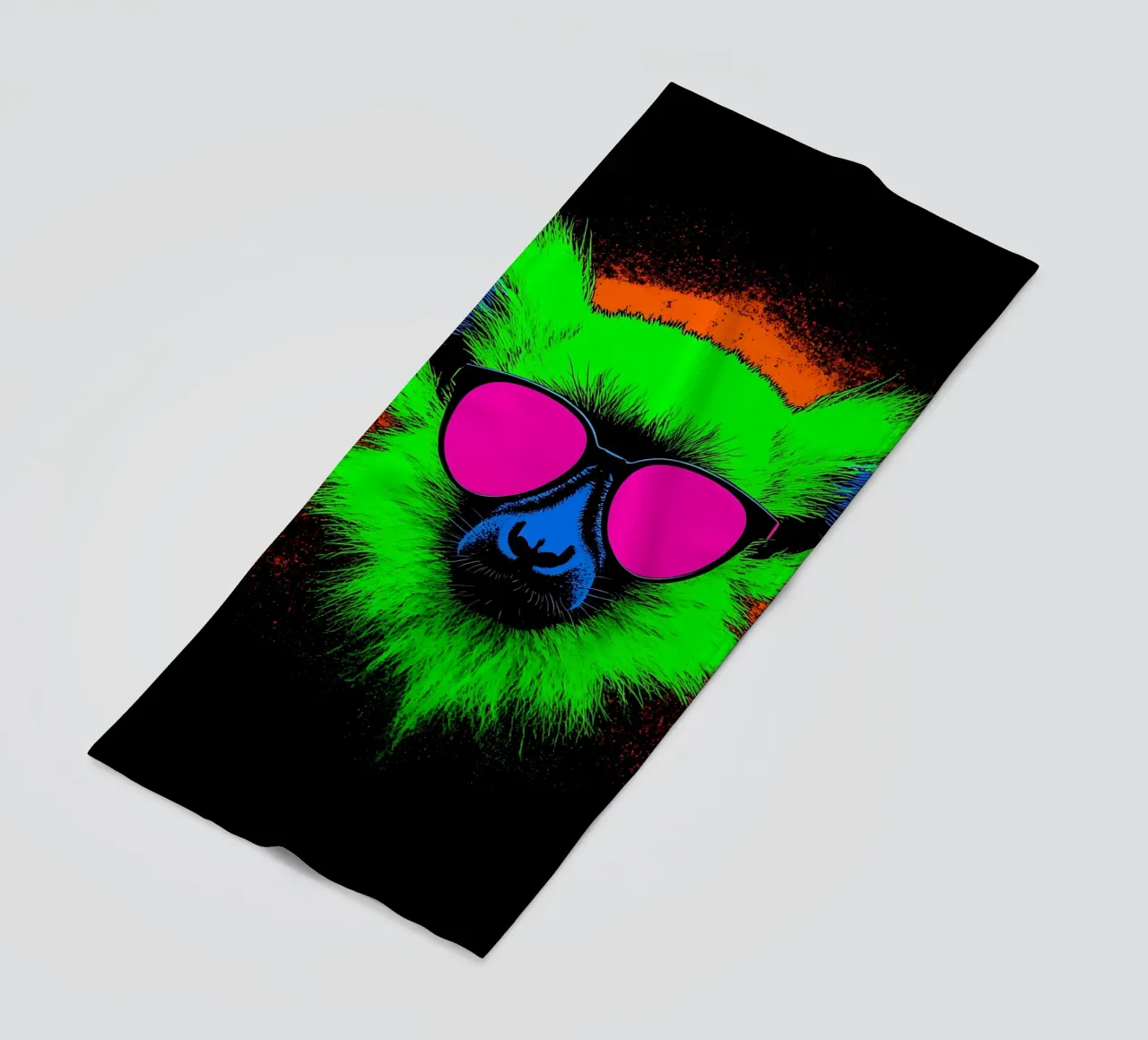 Scimmia con occhiali da sole - Pop Art telo mare da ColorCrash Gallery