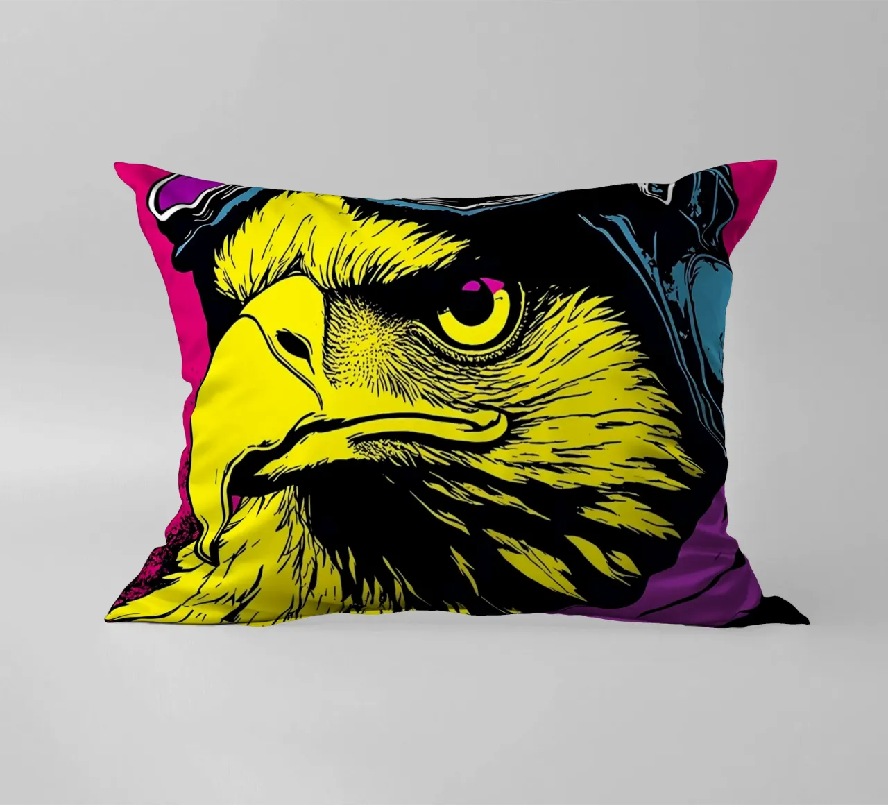 Aquila in occhiali - Pop Art cuscino da ColorCrash Gallery