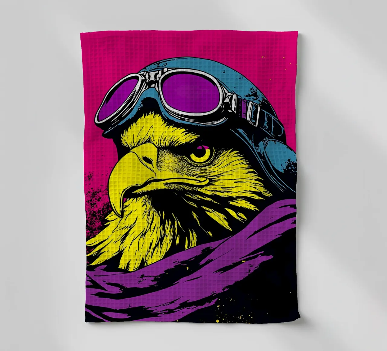 Eagle In Glasses - Pop Art tea towel by ColorCrash Gallery