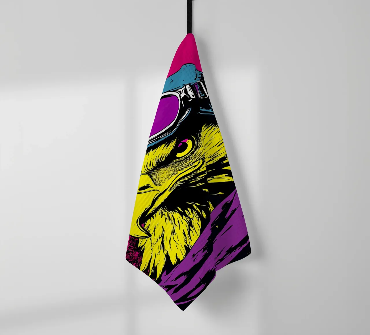 Eagle In Glasses - Pop Art tea towel by ColorCrash Gallery