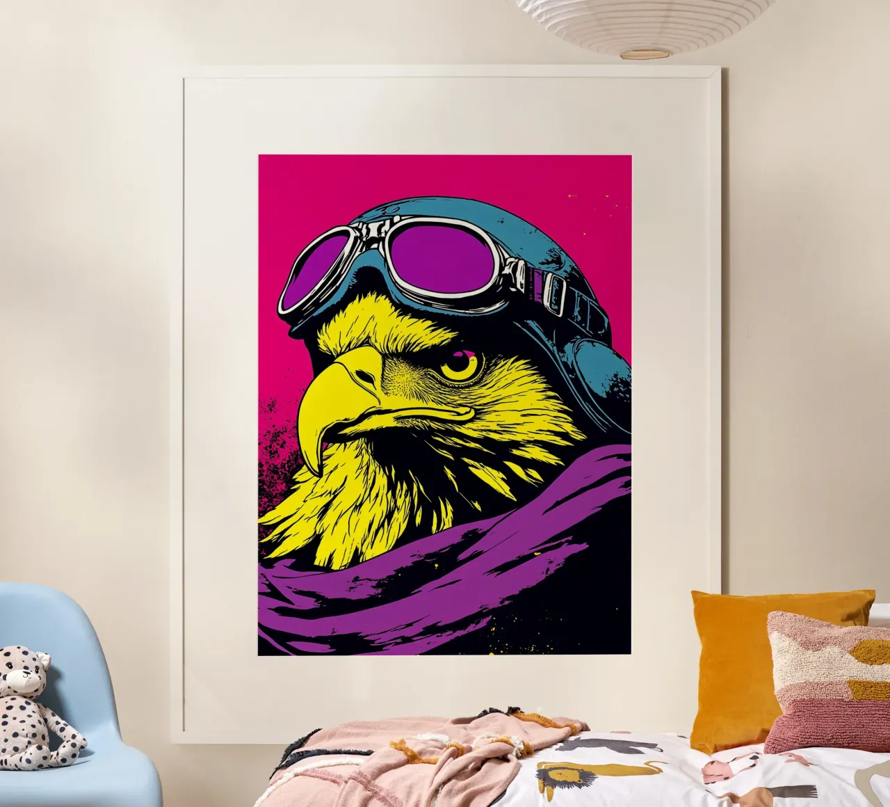 Eagle In Glasses - Pop Art poster by ColorCrash Gallery