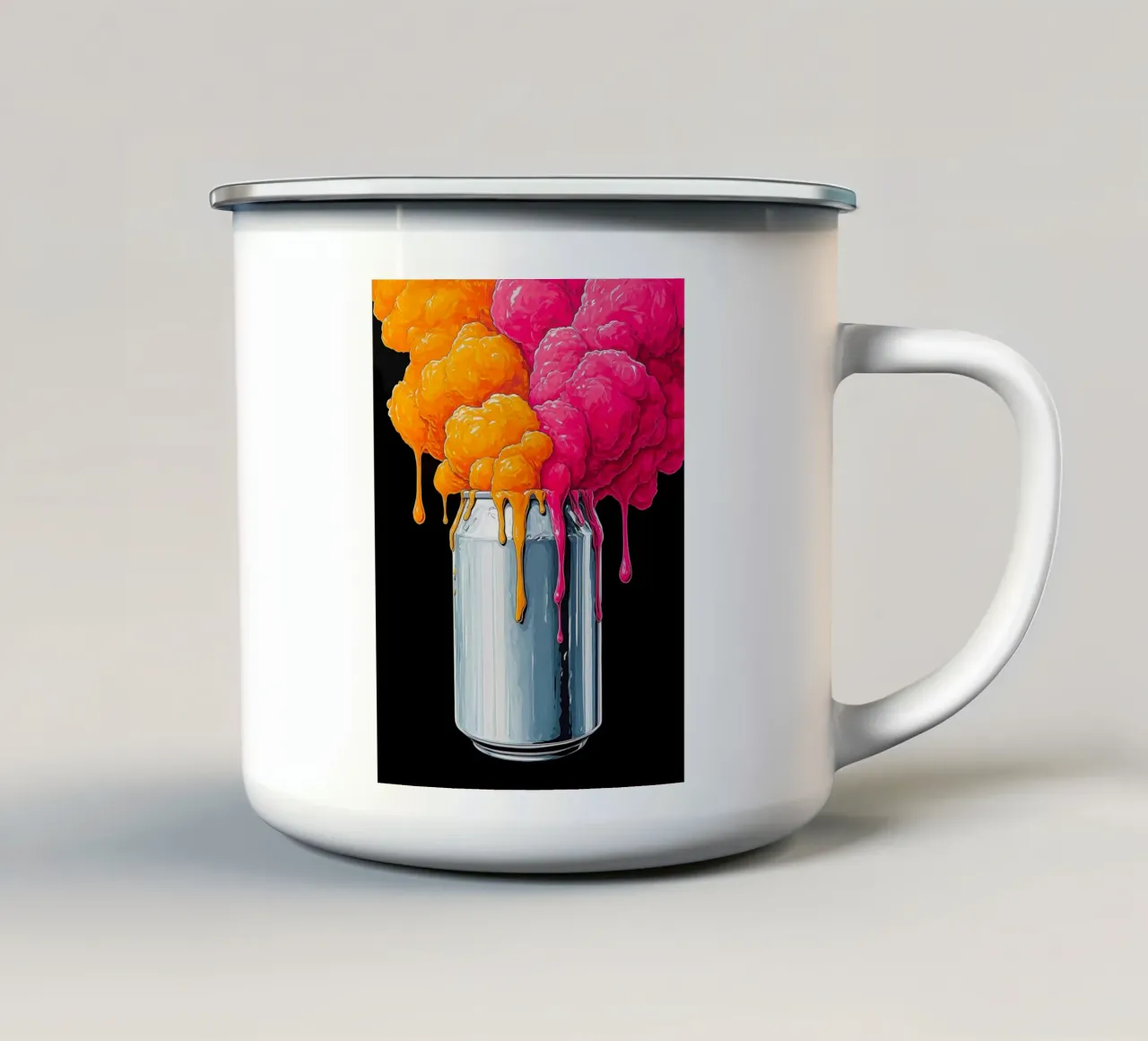 Lattina di soda - Pop Art tazza in smalto da ColorCrash Gallery