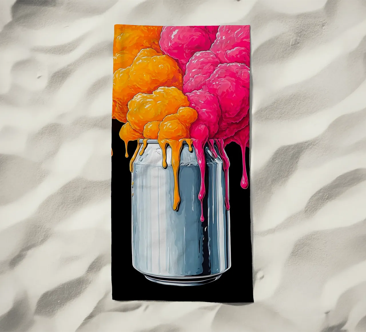 Lata de refresco - Pop Art toalla de playa de ColorCrash Gallery