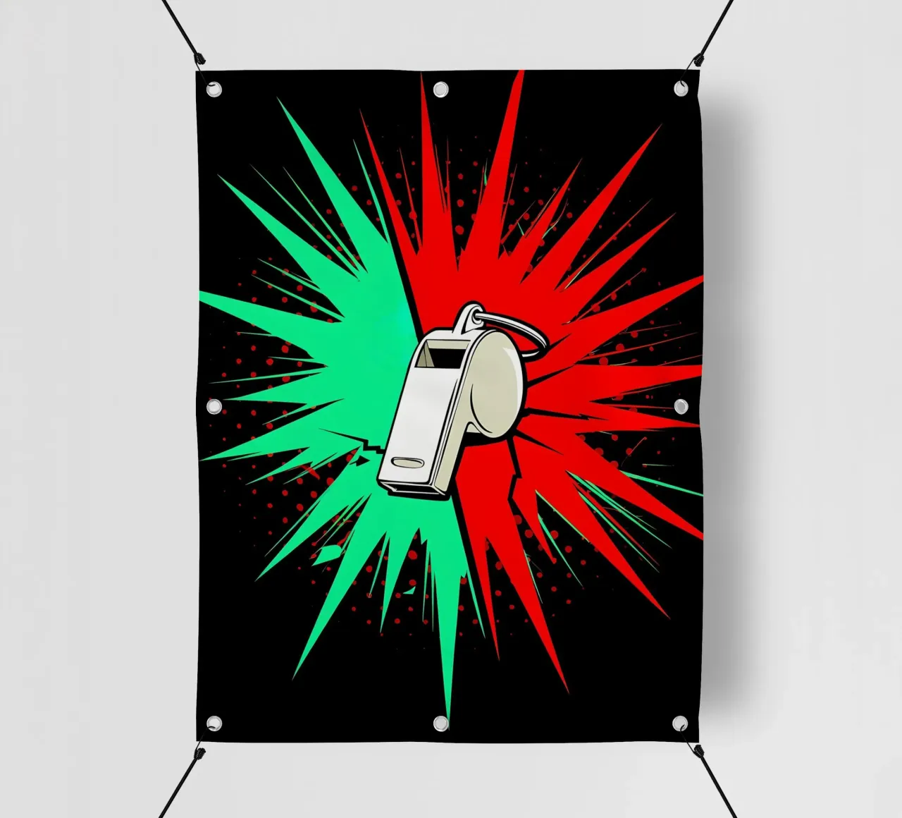 Fischio - Pop Art telo in pvc da ColorCrash Gallery