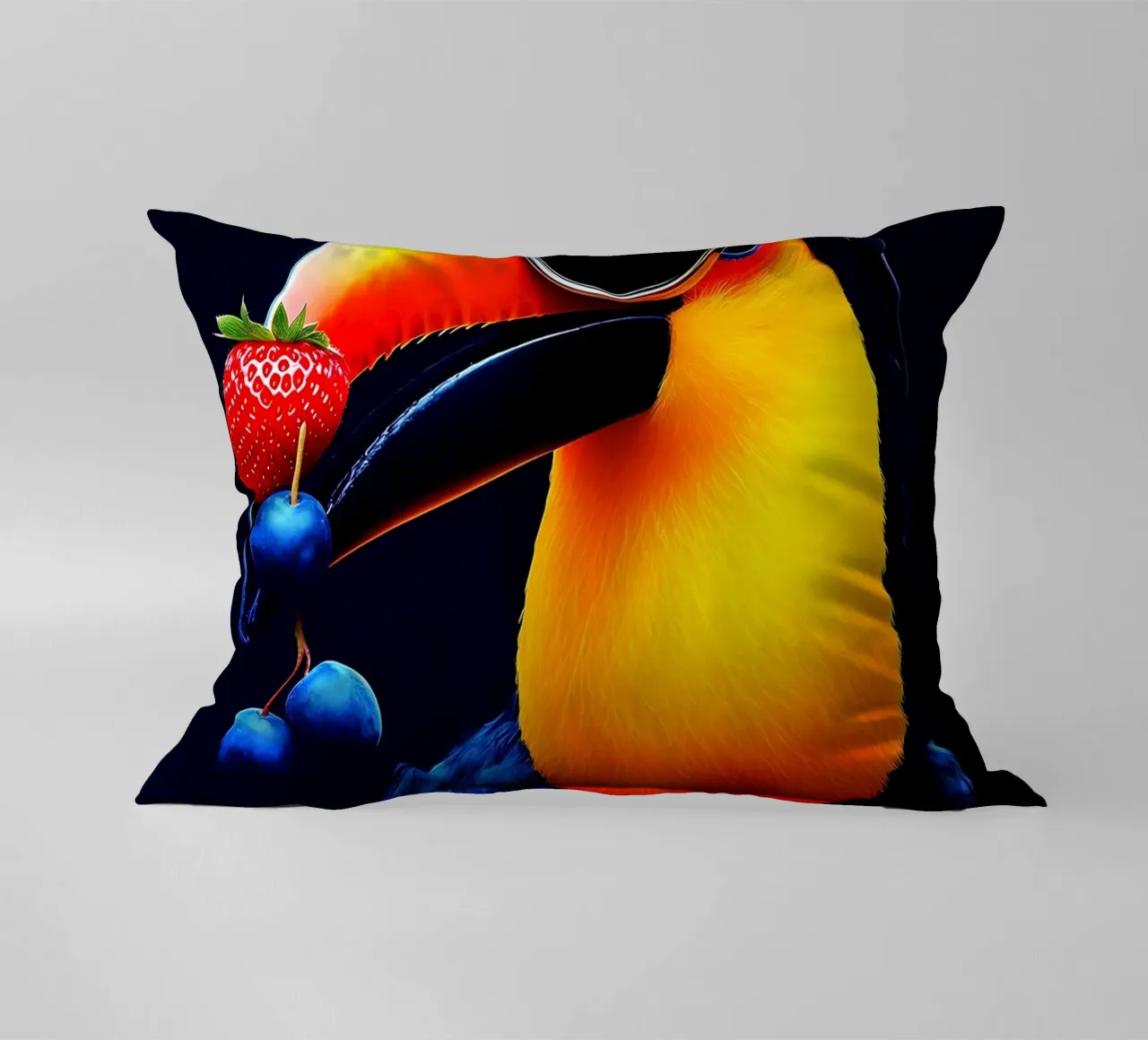 Tucano in occhiali - Pop Art cuscino da ColorCrash Gallery