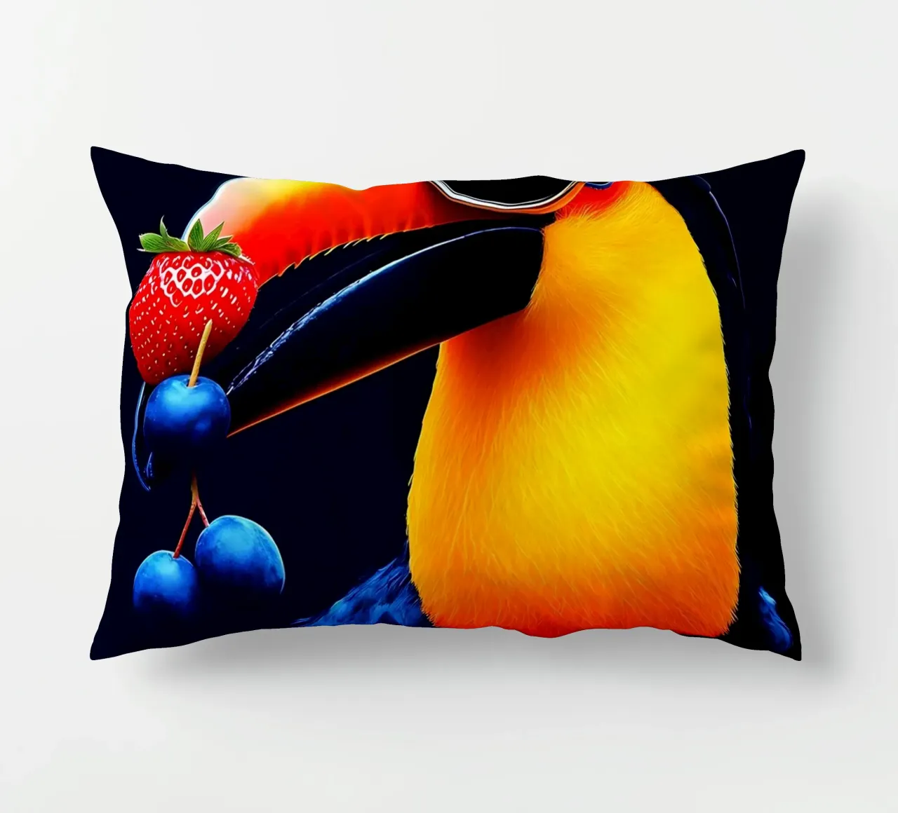 Tucano in occhiali - Pop Art cuscino da ColorCrash Gallery
