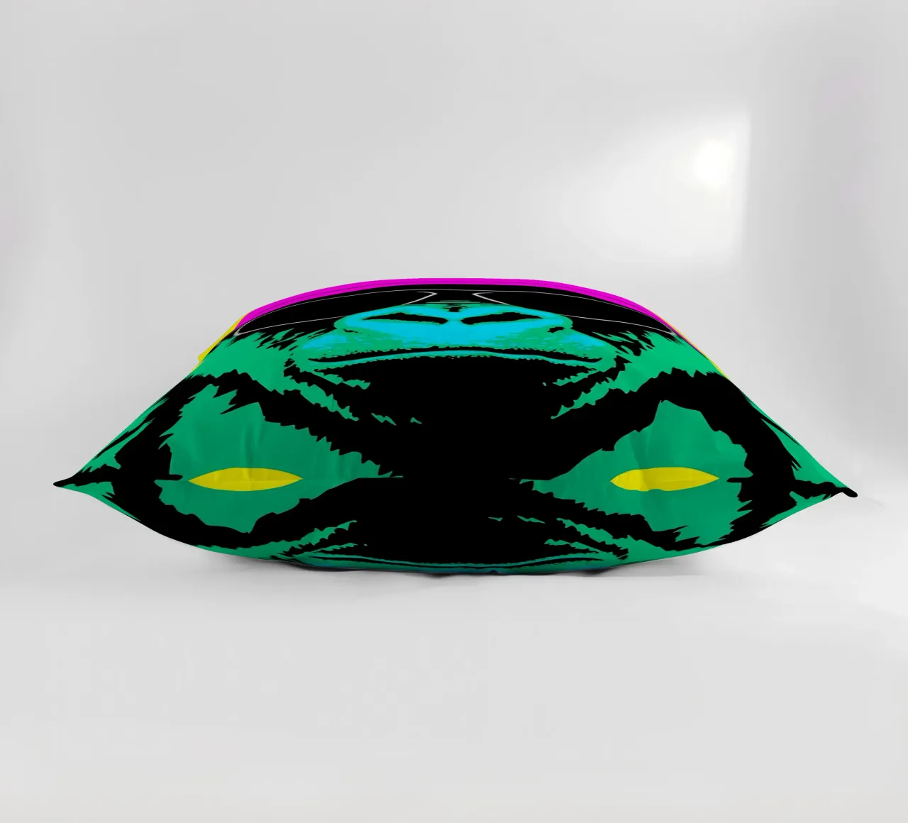 Gorilla In Glasses- Pop Art decorative cushion by ColorCrash Gallery