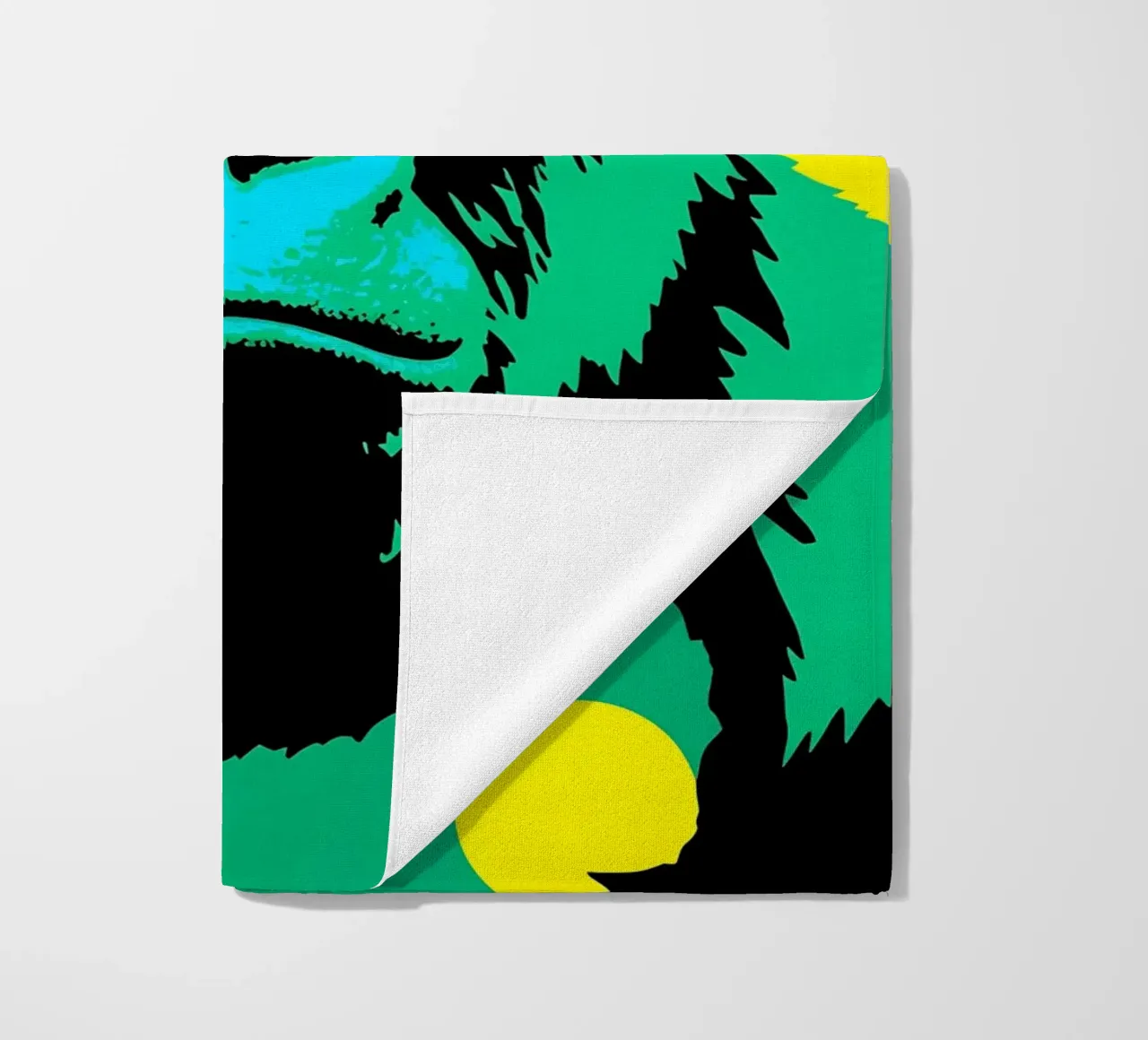 Gorilla In Glasses- Pop Art beach towel by ColorCrash Gallery