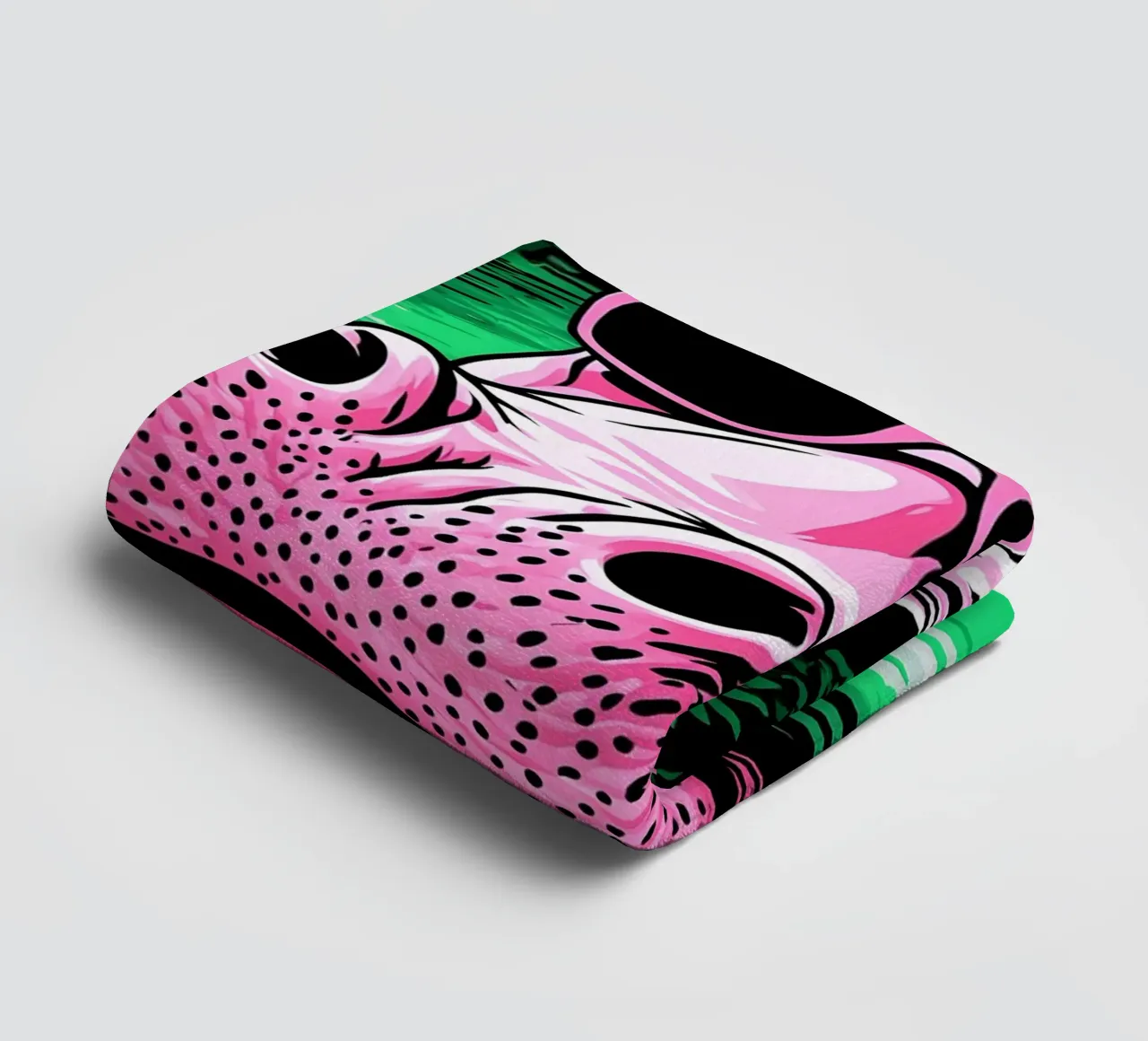 Ippopotamo in occhiali - Pop Art asciugamano da bagno da ColorCrash Gallery