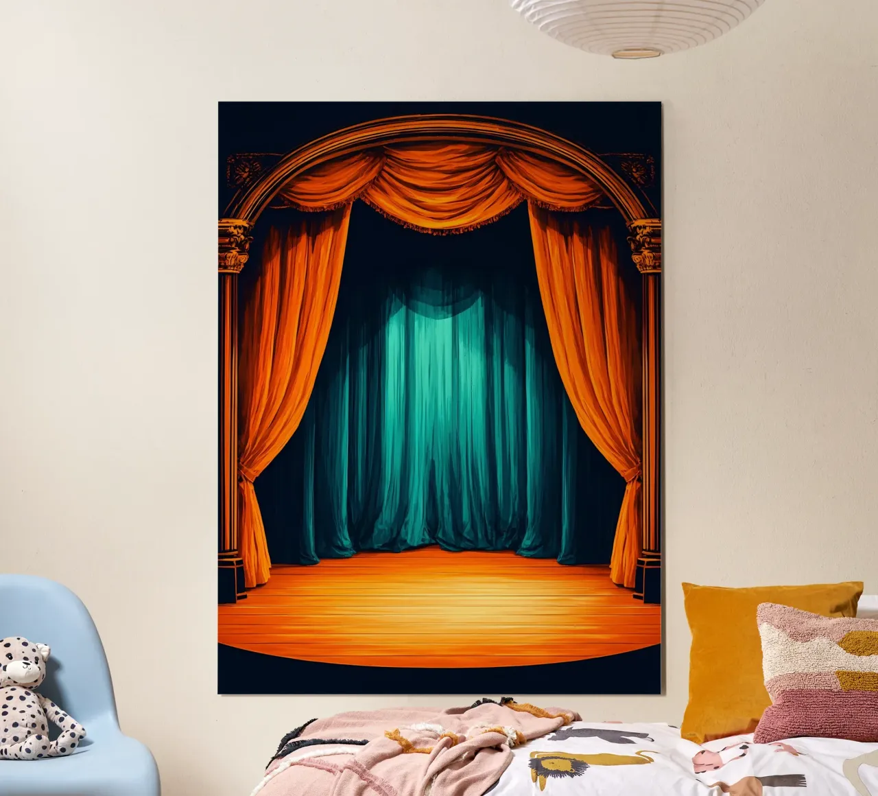 Teatro retrò - Pop Art poster da ColorCrash Gallery