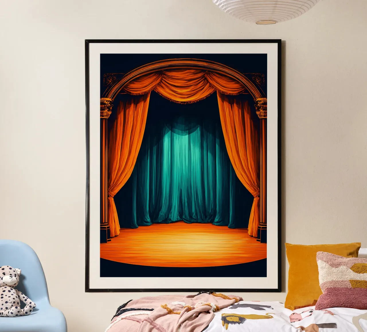 Teatro retrò - Pop Art poster da ColorCrash Gallery