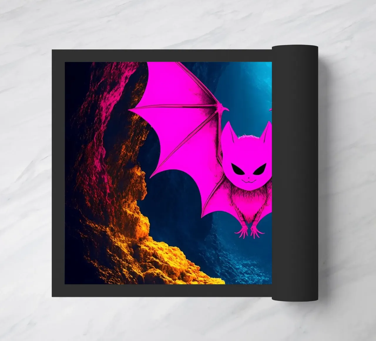 Pipistrello nella grotta - Pop Art zerbino da ColorCrash Gallery