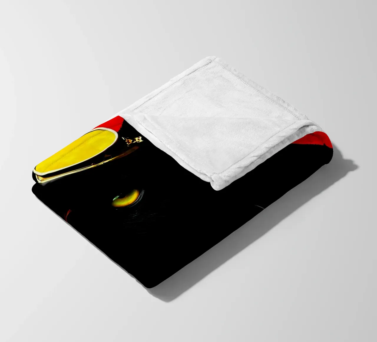 Pantera con gli occhiali - Pop Art coperta in pile da ColorCrash Gallery