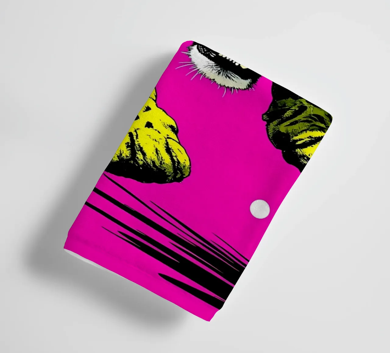 Leopard In Frame - Pop Art towel by ColorCrash Gallery