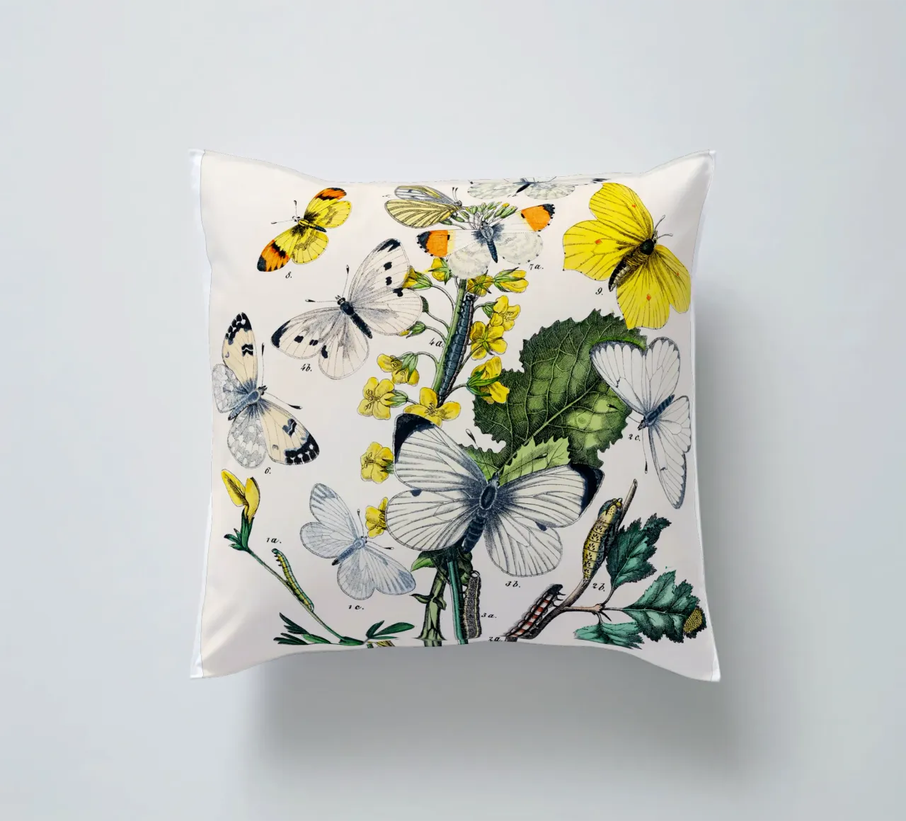 butterflies and flowers decorative cushion by Venus Art