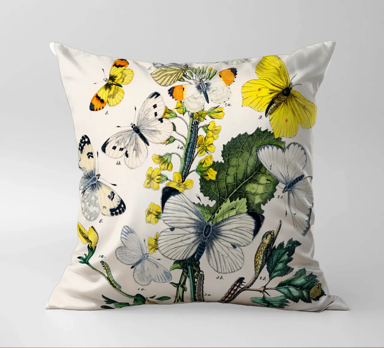butterflies and flowers decorative cushion by Venus Art