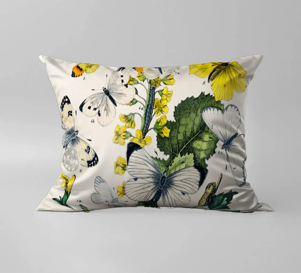 butterflies and flowers decorative cushion by Venus Art