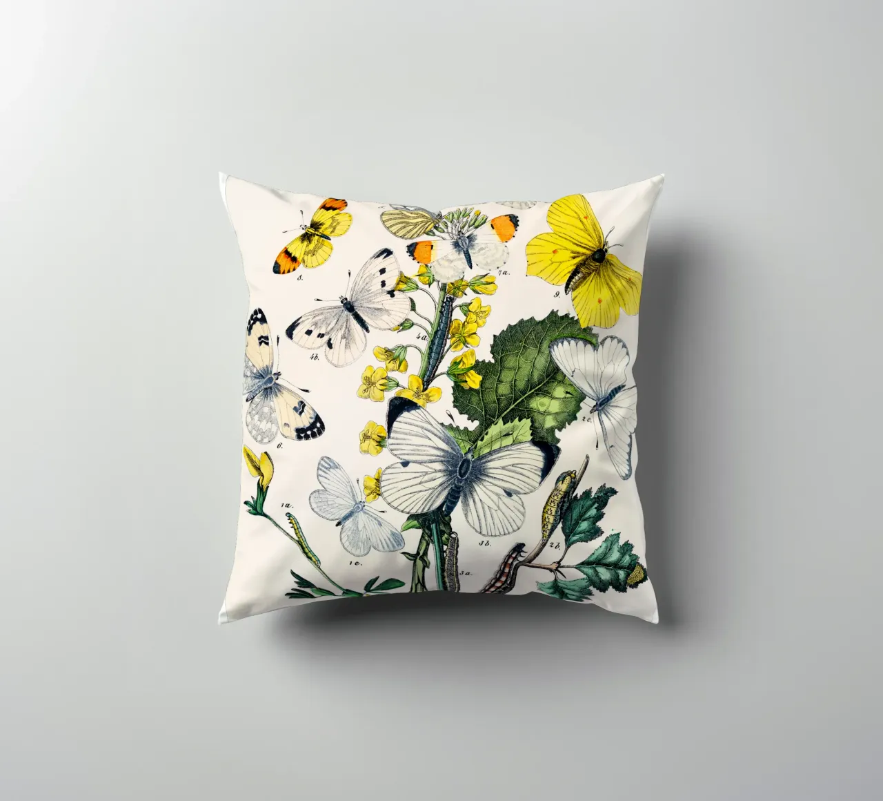 butterflies and flowers decorative cushion by Venus Art