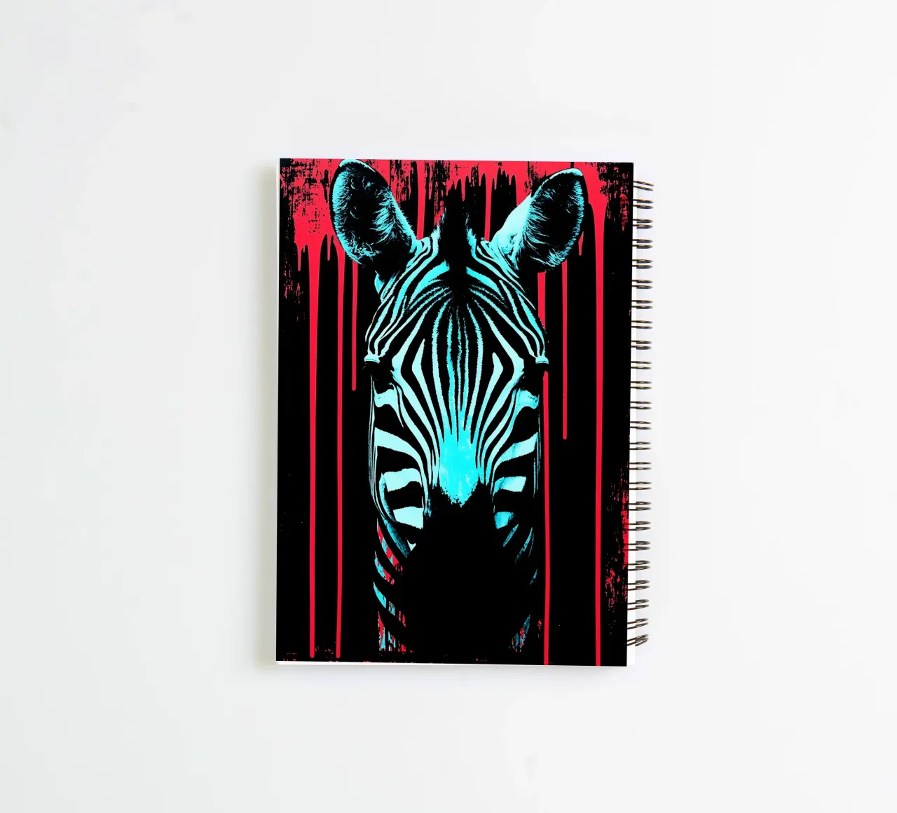 Zebra In Frame - Pop Art spiral notebook by ColorCrash Gallery