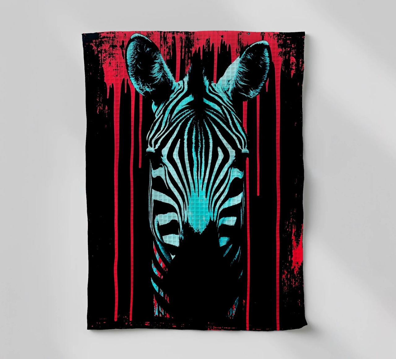 Zebra in cornice - Pop Art canovaccio da cucina da ColorCrash Gallery