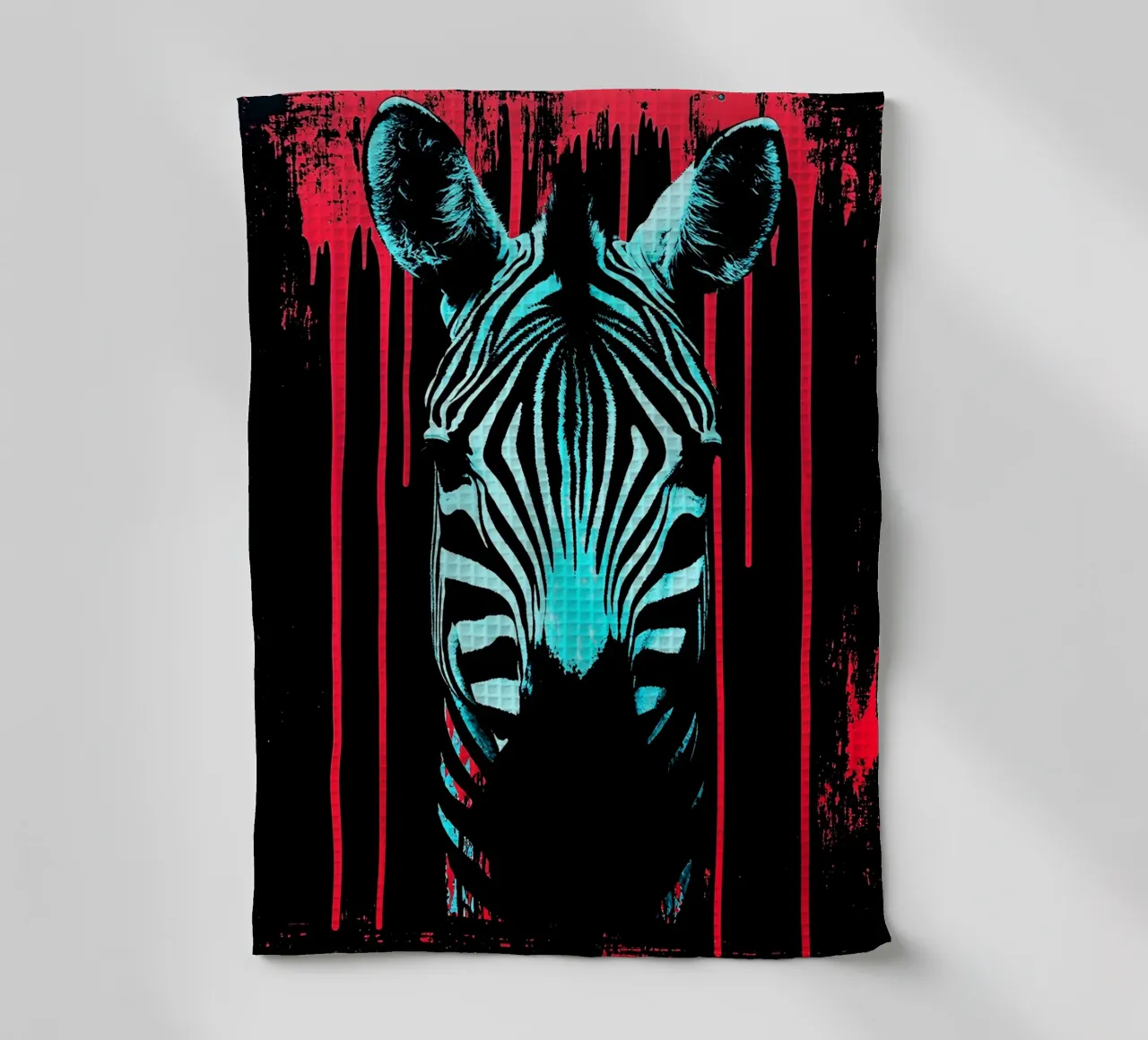 Zebra in cornice - Pop Art canovaccio da cucina da ColorCrash Gallery
