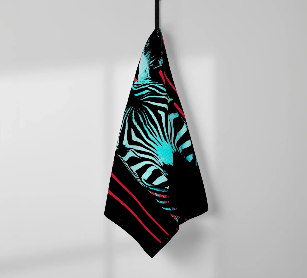 Zebra in cornice - Pop Art canovaccio da cucina da ColorCrash Gallery