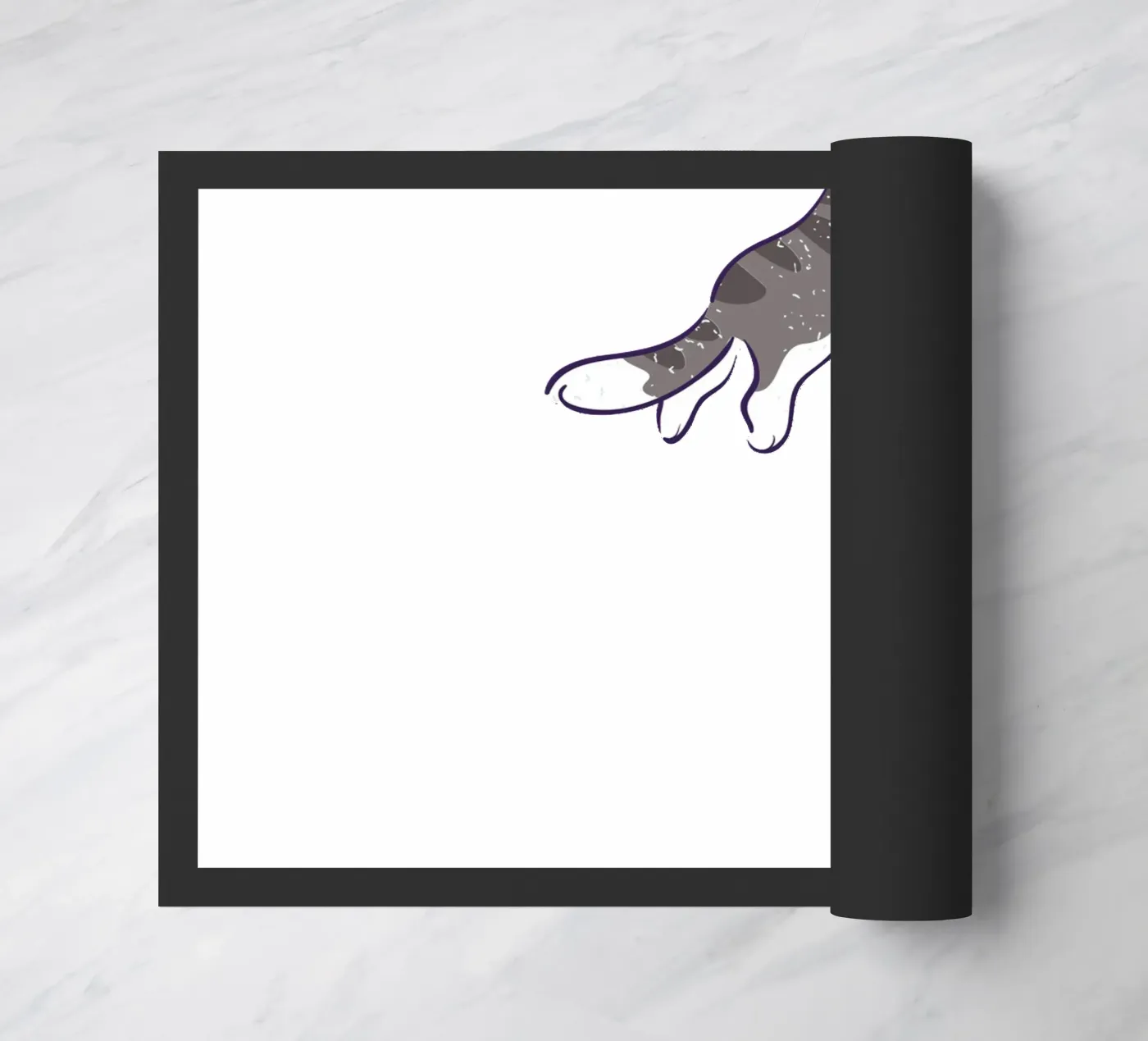 cat cute doormat by khoailang