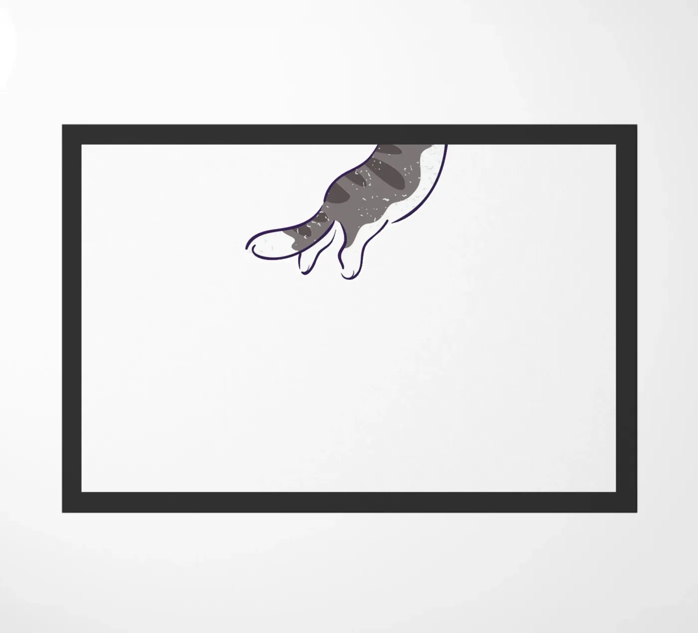 cat cute doormat by khoailang