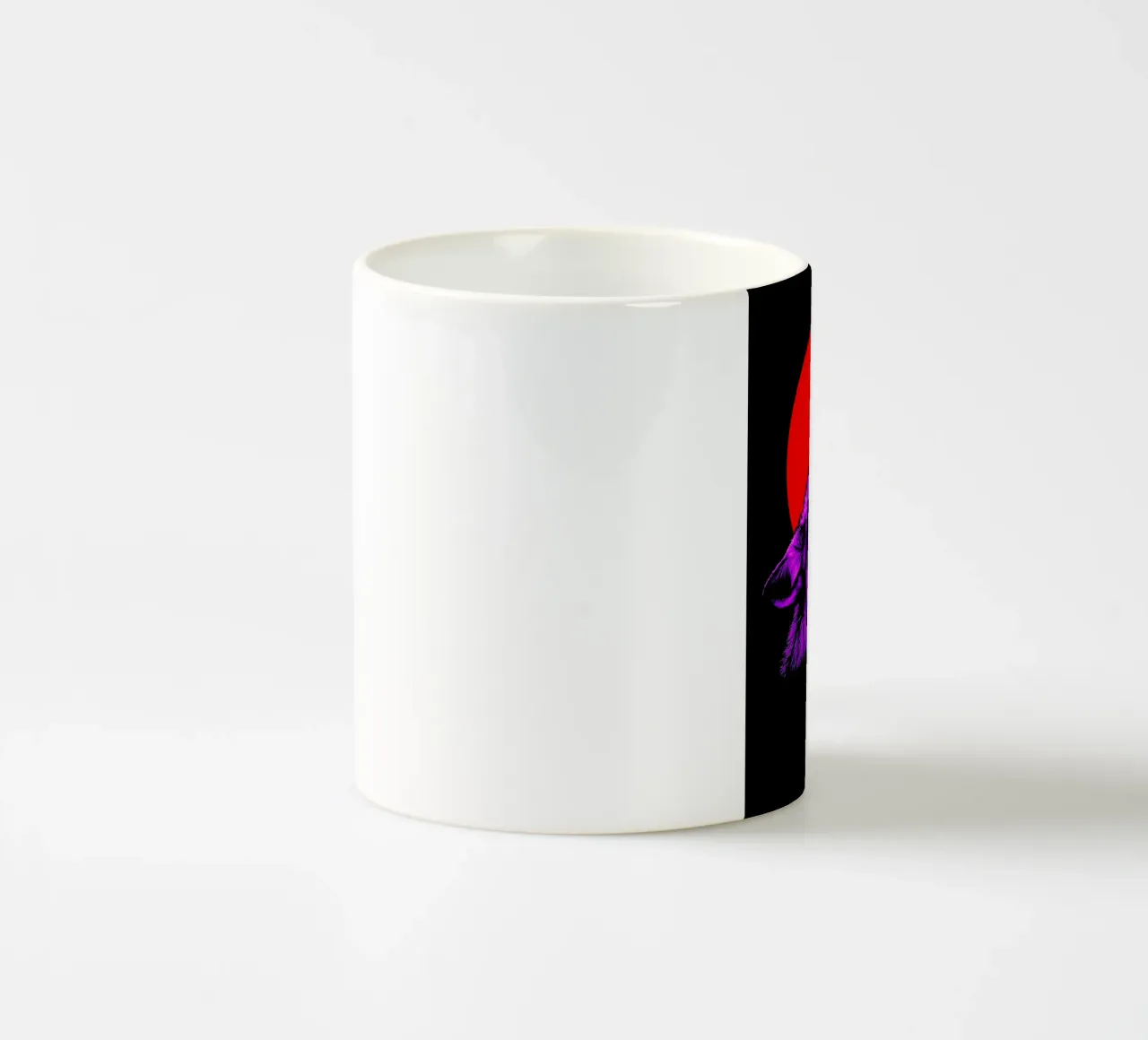 Lupo che ulula negli occhiali - Pop Art tazza in ceramica da ColorCrash Gallery